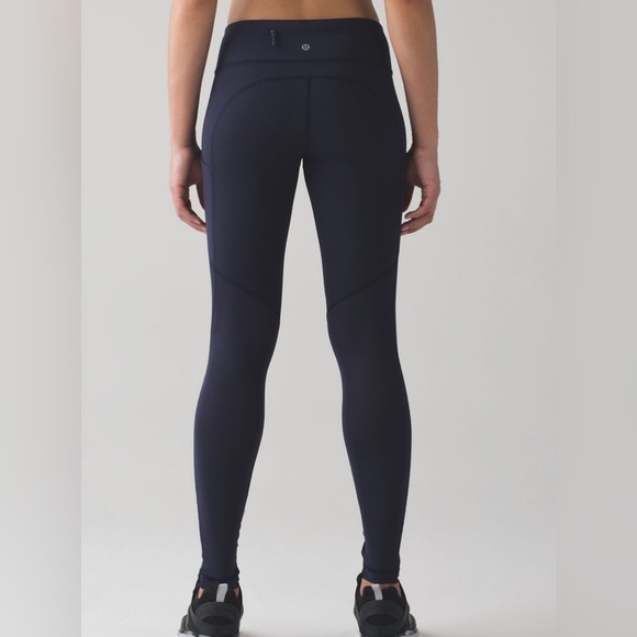 Lululemon Speed Tight Midnight Navy Pockets Luxtreme - Picture 3 of 14